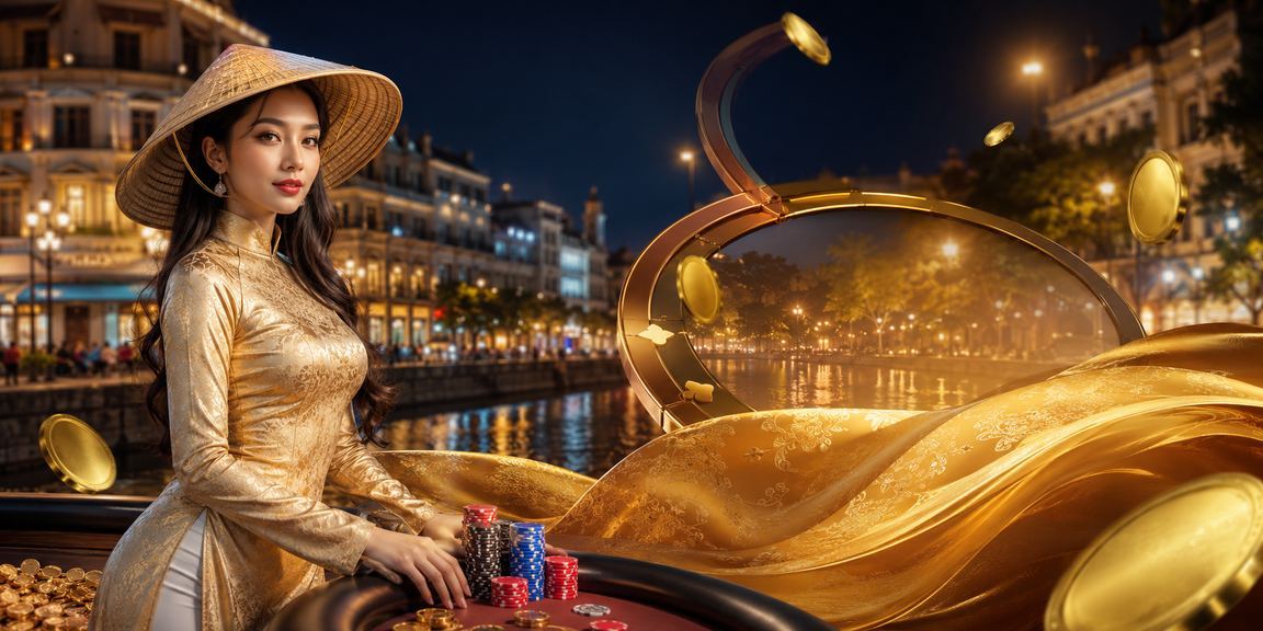 Người chơi tại Hà Nội trải nghiệm game bài trực tuyến trong trang phục áo dài truyền thống