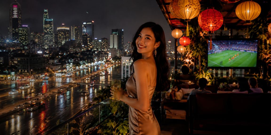 Không khí cá cược bóng đá sôi động dưới ánh đèn lồng tại Hồ Chí Minh